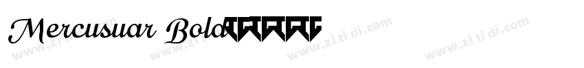 Mercusuar Bold字体转换